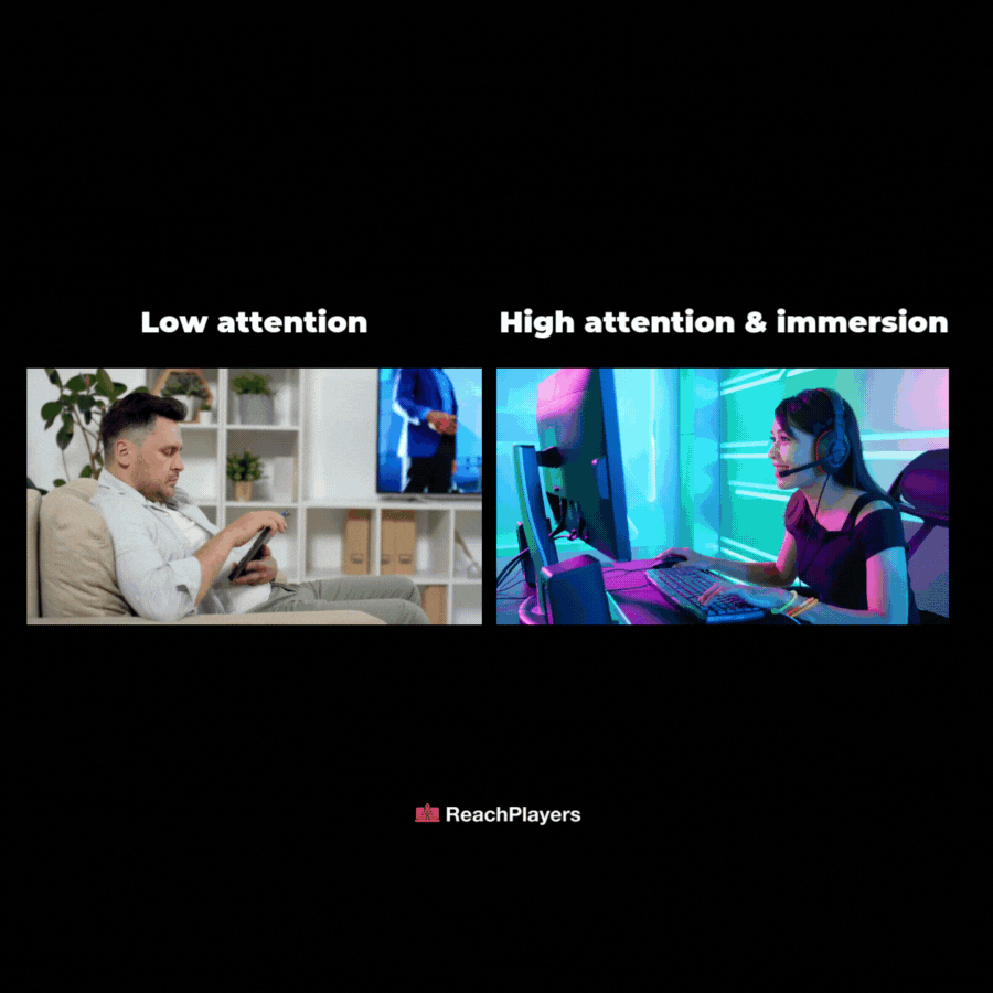 In game branded content - Immersion & attention