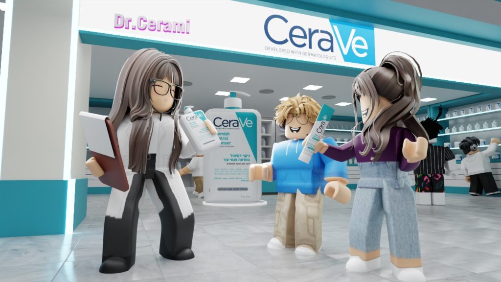 Loreal_Cerave_Roblox_ReachPlyaers_Integrated_branded_conetnet_in_game_advertising